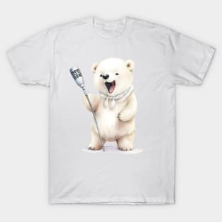 Polar Bear Singing T-Shirt